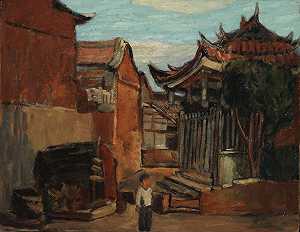 寺庙入口（1925-1930） by CHEN Chih-Chi 陳植棋