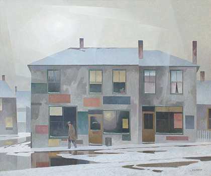 旧多伦多冬日（1959-1960） by Alfred Joseph Casson