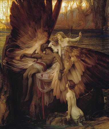 伊卡洛斯的哀歌`The Lament for Icarus by Herbert James Draper