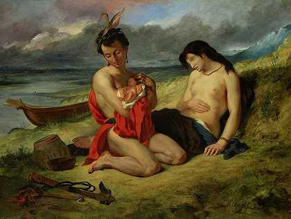 纳切兹`Natchez by Eugene Delacroix