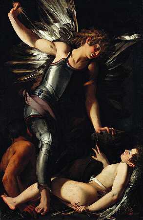 神圣的厄洛斯打败了世俗的厄洛斯`The Divine Eros Defeats the Earthly Eros by Giovanni Baglione