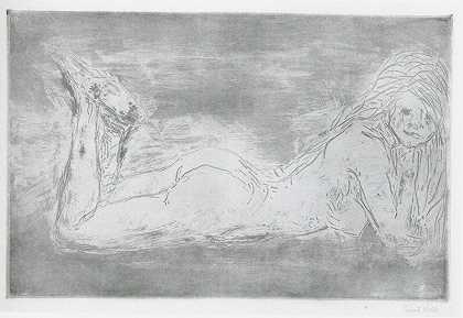 裸体摇摆腿（1908年版） by Emil Nolde