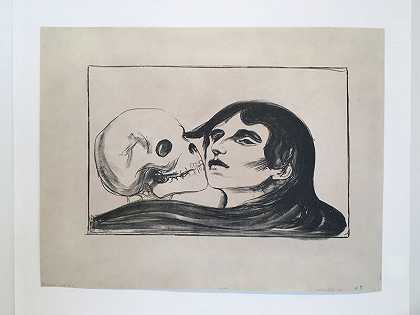 托德斯库斯（死亡之吻）（1899） by Edvard Munch