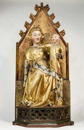 麦当娜与孩子（c.1320/1330） by Workshop of Master of the Protective Saints of Cologne