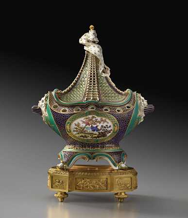 “船上”花瓶（约1759年） by Sèvres Porcelain Manufactory