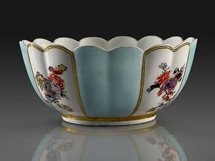 凹槽碗（约1730年） by Meissen Porcelain Factory