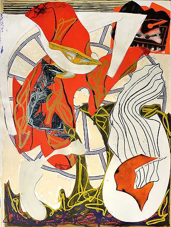 《海浪：手的挤压》（1988） by Frank Stella