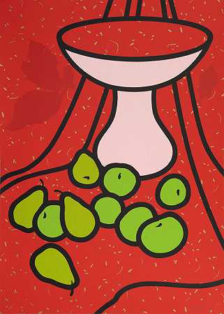 水果和碗（1979-1980） by Patrick Caulfield