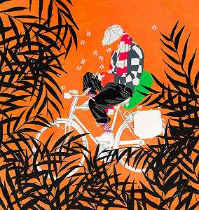 自行车橙色心境（2021） by Moustapha Baïdi Oumarou