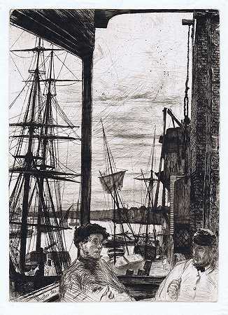 罗瑟希特（瓦平）’（1860） by James Abbott McNeill Whistler