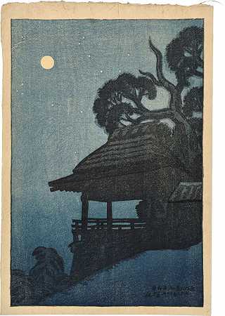 大井八景：石山寺（1917年） by Itō Shinsui