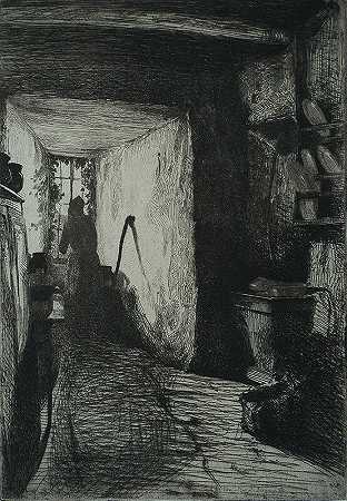 厨房（1858） by James Abbott McNeill Whistler