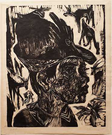 齐格海尔特（牧羊人）（1918） by Ernst Ludwig Kirchner