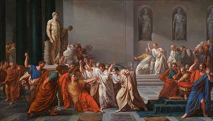 朱利叶斯·凯撒之死（约1825年） by Vicenzo Camuccini