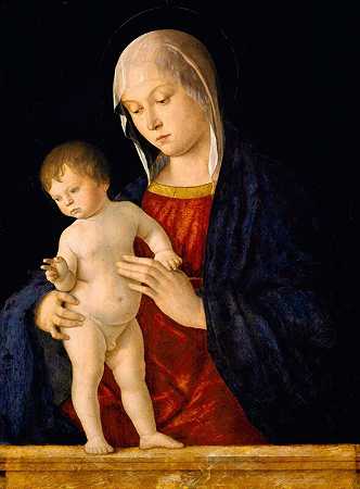 处女和孩子（约1480年） by Giovanni Bellini
