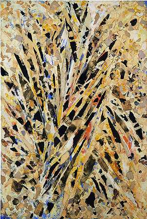 燃烧蜡烛（1955） by Lee Krasner