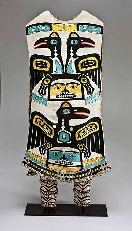 束腰外衣和绑腿（19世纪晚期） by Unknown Tlingit