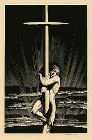 《海与天》（1931） by Rockwell Kent
