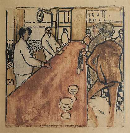 宾夕法尼亚州的酒吧（1904年） by Jean-Emile Laboureur