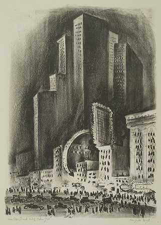纽约之夜（1930） by Adolf Arthur Dehn