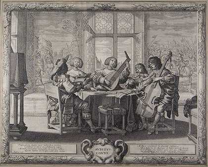 五官（整套）（约1638年） by Abraham Bosse
