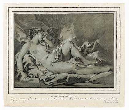 维纳斯的睡眠（1771） by Louis-Marin Bonnet