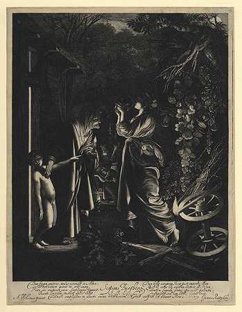 《对谷神星的嘲弄》（亚当·埃尔斯海默之后）（1610） by Hendrik Goudt