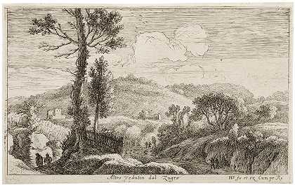 祖格罗的第三景观（约1640-50年代） by Herman van Swanevelt