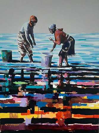《河边的女人》（2021年） by Teboho Makoatsa
