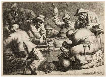 农民餐（约1633-1635年） by Jan Gillisz van Vliet
