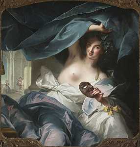 塔利亚，喜剧缪斯（1739） by Jean-Marc Nattier