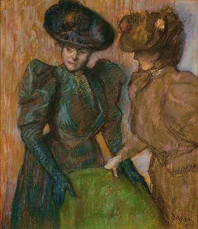 对话（1895） by Edgar Degas