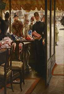 女店员（1883-1885） by James Jacques-Joseph Tissot