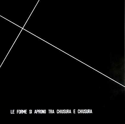 在关闭和关闭之间打开的表格（Le Forme Si Aprono Tra Chiusura e Chiusura）（1971年） by Vincenzo Agnetti