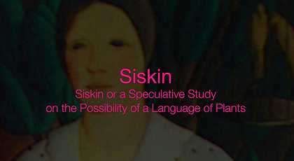 Siskin或关于植物语言可能性的推测性研究（2021） by Anna Dot