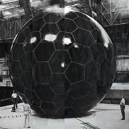 网格球卫星，Nasa 1959年（2021年） by Radenko Milak