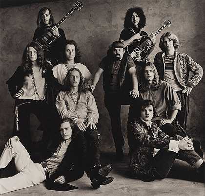 摇滚乐队，旧金山（大哥和持股公司和感恩死者）（1967/1980） by Irving Penn