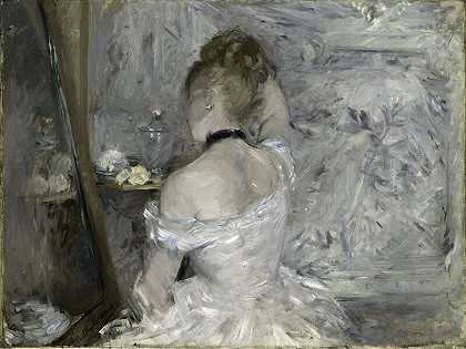 梳妆台上的女人（1875-1880） by Berthe Morisot