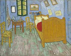 卧室（1889） by Vincent van Gogh