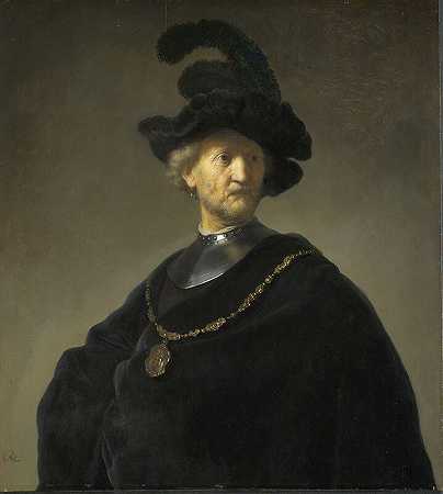 戴金链的老人（1631） by Rembrandt van Rijn