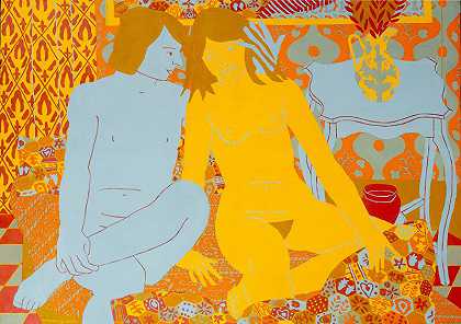 蓝色男孩和黄色女孩（1981） by Norman Gilbert