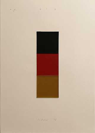 Schwarz，Rot，Gold I（1989） by Gerhard Richter