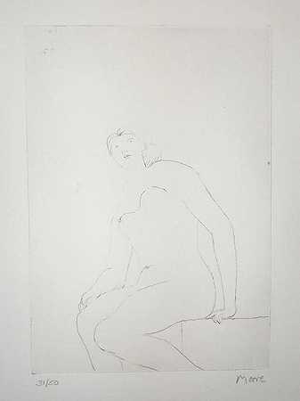 裸体坐姿（1979） by Henry Moore