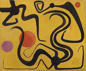 抽象构图（1946） by Alexander Calder