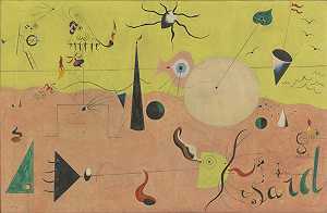 猎人（加泰罗尼亚风景）。蒙特罗伊（1923年7月至1924年冬季） by Joan Miró