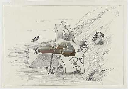 海滩别墅（项目）（1963年） by Hans Hollein
