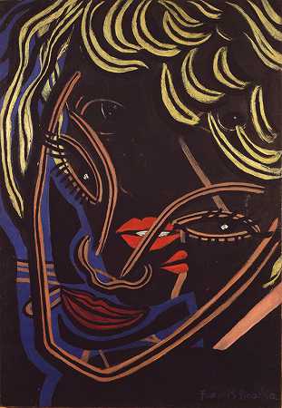 叠加头（1938年） by Francis Picabia
