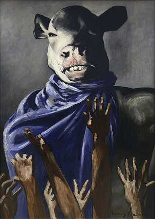 小牛肉崇拜。（1941-1942年） by Francis Picabia