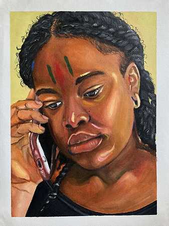 电话（约2021年） by Edesi Andrea Akhile