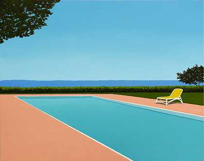 柠檬躺椅-风景画（2020） by Magdalena Laskowska